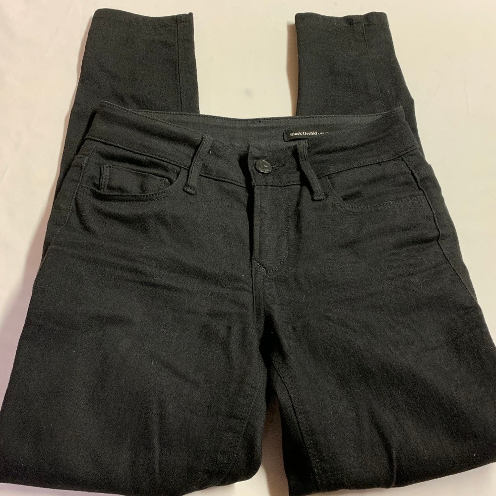 BLACK ORCHID JEANS  SIZE 26 JET CUT 1169 ANKLE